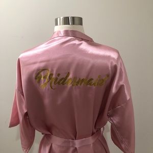 "Bridesmaid" Satin Robe